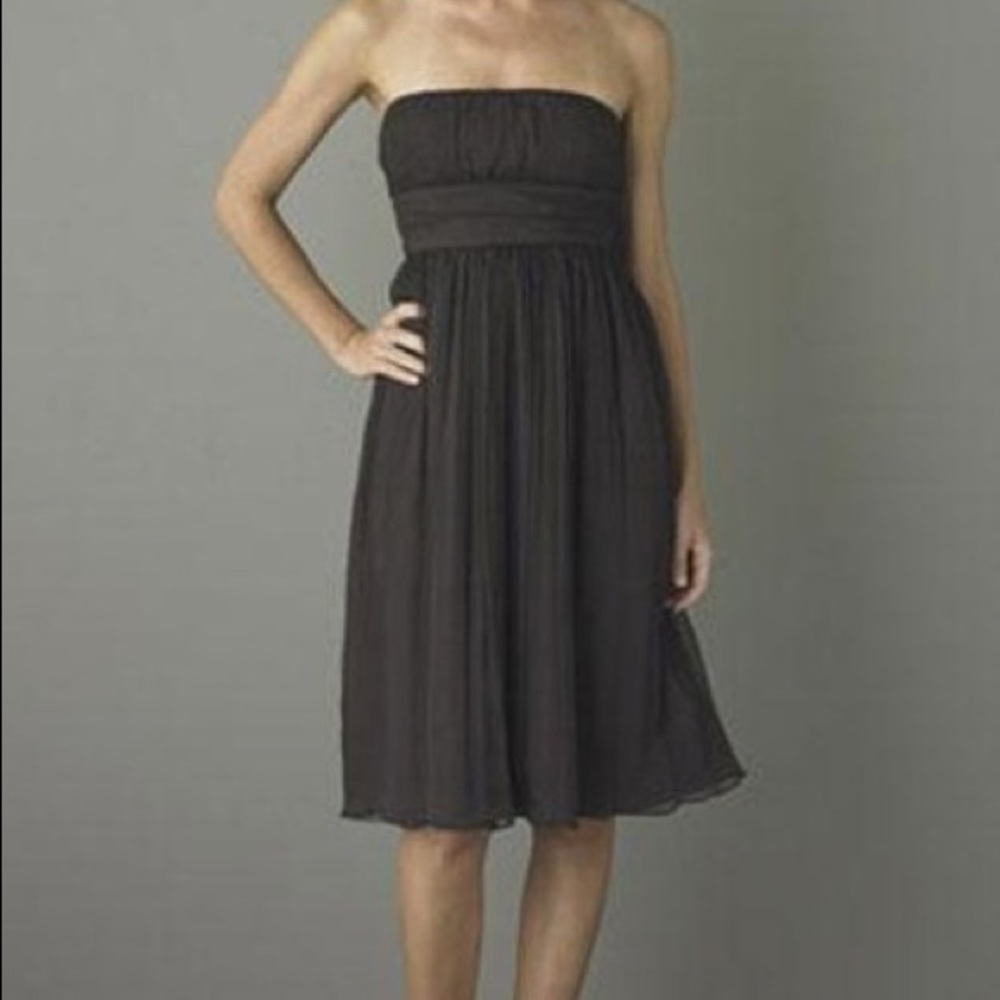 J Crew Chiffon Emily Strapless Dress